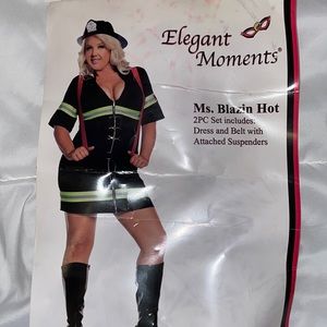 Ms blazin hot Womens fire dept costume 2 peice